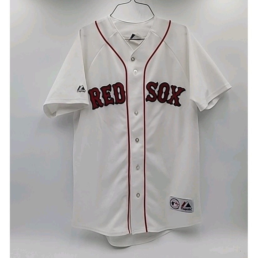 Boston Red Sox Jersey Men's XL White Majestic Genuine Merchandise